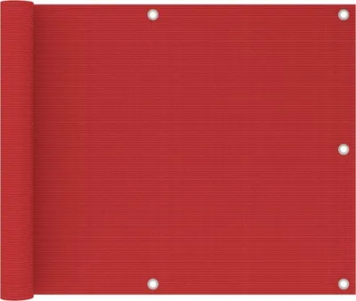 Produktbild von "SALE 2026"Balkon-Sichtschutz Anti-UV & Wasserfest - modernes Design - Rot 75x600cm HDPE NEU831429 - Balkonsichtschutz