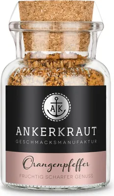 Produktbild von Orangenpfeffer, 75g im Korkenglas