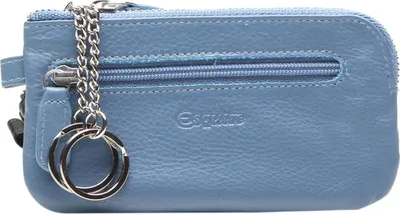 Produktbild von Esquire Schlüsselmäppchen Viktoria Key Case with Zip Dove Blue hellblau