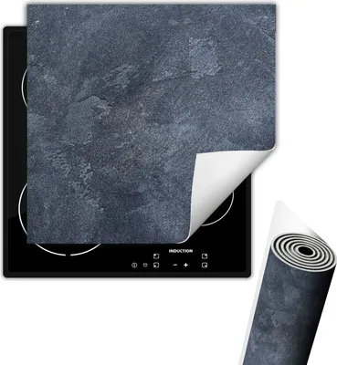 Immagine prodotto di Piastra di copertura del piano cottura Copertura del piano cottura in ceramica 50x52 cm Tappetino antiscivolo Roll-up, ardesia