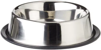 Produktbild von Karlie Inox - Hundenapf - Mit Gummirand - Edelstahl - Silber - 710 ml - Durchm. 15-21 cm