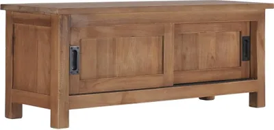 Image de Meuble TV 90x30x35 cm Bois de teck massif