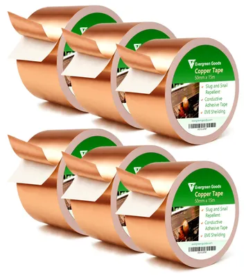 Kupferband 50 mm x 15 m gegen Schnecken – selbstklebend