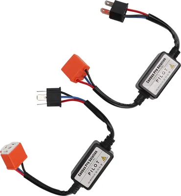 Image de 2Pcs LED Resistor Ceramic Head 35W 12V Décodage précis Installation facile H4 Negative Converter