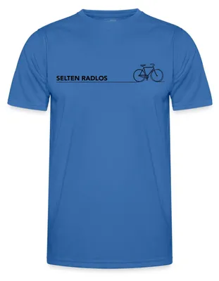 Produktbild von Spreadshirt Selten Radlos Minimalistisch Fahrrad Spruch Funktionsshirt Herren, 3XL, Königsblau