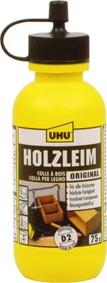 Produktbild von UHU Holzleim Original D2 lösemittelfrei 75 g Flasche universeller Weißleim