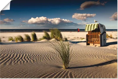 Produktbild von ARTland Poster An einem Sommerabend am Strand Größe: 60x40 cm