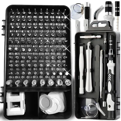Zdjęcie produktu dla Zestaw mini śrubokrętów 115 w 1 do naprawy elektroniki precyzyjny śrubokręt mobilny laptop zabawka okulary kamera Torx Retoo