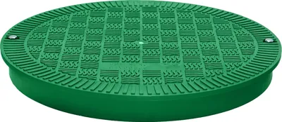 Produktbild von Rohrschachtabdeckung, Kanaldeckel, Schachtdeckel, DN400 BabylonPlast™ A15 Grün