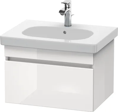 Image de Duravit DuraStyle meuble sous-lavabo mural 6383, 1 tiroir, 600mm, pour D-Code, DS638302218