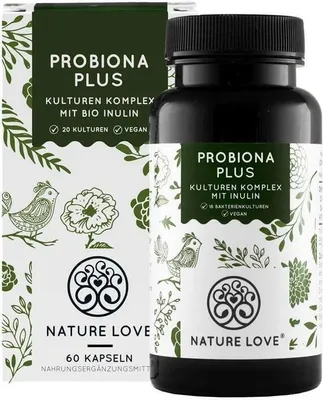 Produktbild von Nature Love® Probiona PLUS | 60 Kapseln | MHD: 09/2024