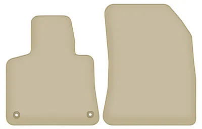 Immagine prodotto di Tappetini anteriori in velluto PREMIUM beige compatibili con Citroen C4 Grand Spacetourer (2013-2021, 5 posti) – con fissaggi – su misura