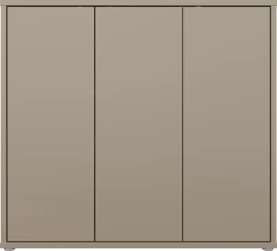 Produktbild von Schuhkommode >ALICE SPRINGS< in Taupe - 109,2x99,1x34,9cm (BxHxT)
