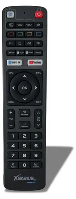 Produktbild von Ersatz Fernbedienung für Xsarius Sniper HD+ SAT