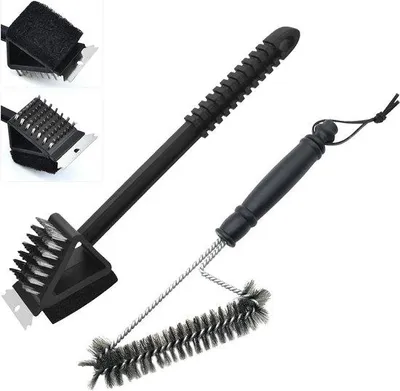 Produktbild von Grillreiniger Borstel und Schraper Set