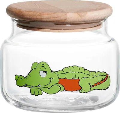 Produktbild von Ritzenhoff & Breker Vorratsdose Happy Zoo - Krokodil Koko, Behälter, Dose, Glas, Bunt, 400 ml, 812435