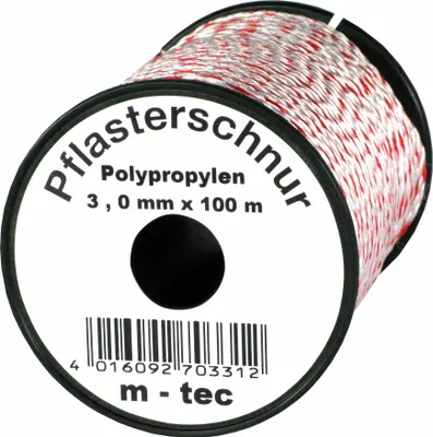 Produktbild von Pflasterschnur 100 m x Ø 3,0 mm Rot-Weiss