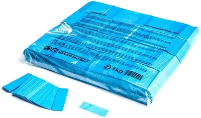 Produktbild von Magic FX Slowfall Konfetti Rechteckig 55x17mm - Hellblau 1kg