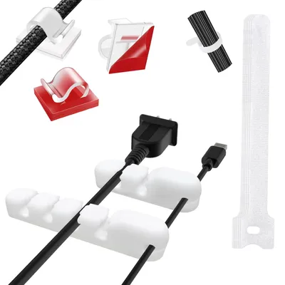 Obrázek produktu pro Organizátor Kabelů Do Kanceláře, 3M, Držák Na Kabel, 10 Kusů