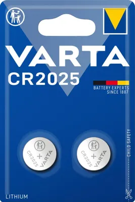 Zdjęcie produktu dla Varta 06025, Jednorazowa bateria, CR2025, Lit, 3 V, 2 szt., Metaliczny