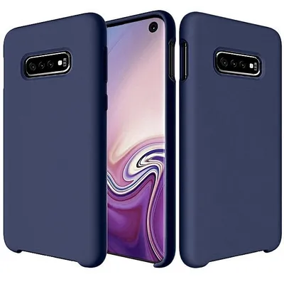 Produktbild von Silicone case Hülle für Samsung Galaxy S10 - Dunkelblau KP10989