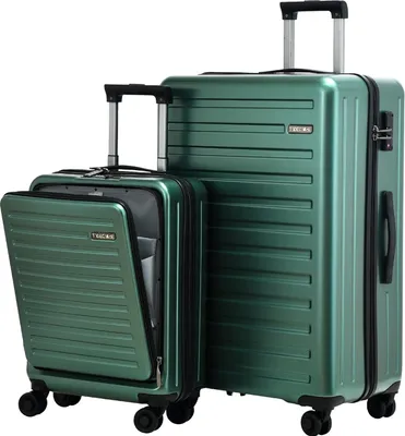 Produktbild von 2-teiliges Kofferset 20/28 Zoll - Handgepäck mit Laptoptasche und Hartschale - TSA-Schloss - Leicht und Langlebig