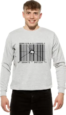 Produktbild von Cotton Prime® Sweatshirt Barcode - Out of Order M Grau-Melange