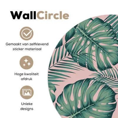 Produktbild von MuchoWow® - Mauerkreis - Wand Bilder - Wandsticker - Wohnzimmer Dekoration - Dekoration für die Wände - Aluminium - Babyzimmer