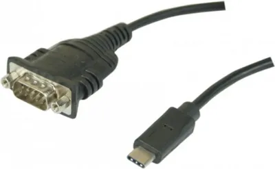 Obrázek produktu pro Hypertec 040331-HY, Černá, USB-C, RS-232, Samec, Chrom