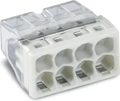 Obrázek produktu pro Wago COMPACT spojovací svorkovnice 8pólová max. 2,5 mm², průhledná/šedá, balení po 50 ks.