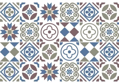Immagine prodotto di Adesivi autoadesivi per piastrelle per cucina e bagno – 24 adesivi Quonita Azulejos – 24 adesivi 15 x 15 cm