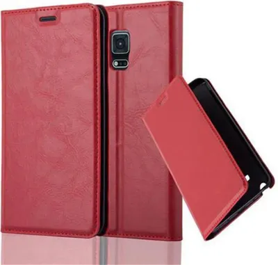Produktbild von Cadorabo Hülle für Samsung Galaxy NOTE EDGE Schutz Hülle in Rot Handyhülle Etui Case Cover Magnetverschluss