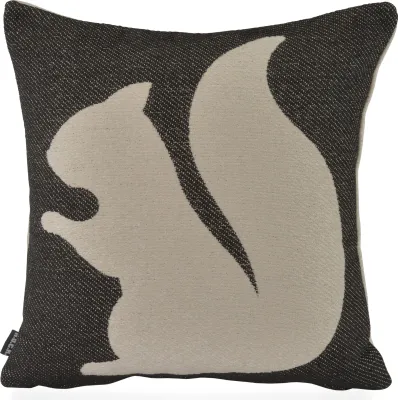 Produktbild von H.O.C.K. Eichhörnchen / Squirrel Weihnachtskissen Wendekissen 40x40cm col. 06 schwarz / weiß