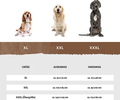 Produktbild von Knuffelwuff Kunstleder Hundebett Jerry XXL 120 x 85 Braun