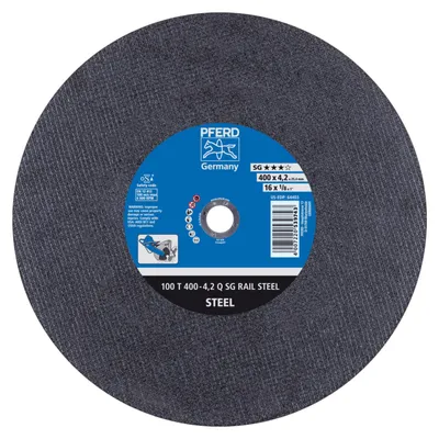 Produktbild von PFERD Rail cut-off wheel SG RAIL STEEL, 40 cm, 10 Stück(e)
