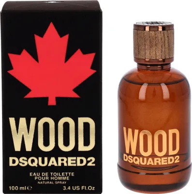 Produktbild von Dsquared2 Wood, Männer, 100 ml, Nicht nachfüllbare Flasche, Bergamotte, Zitrone, Mandarine, Kardamom, Ingwer, Veilchen (Blatt), Ambrox, Vetiver, Holz