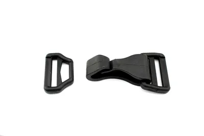Produktbild von 10 Schnallen 30mm grade Kunststoffschnalle Steckverschluss Steckschnalle