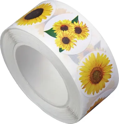 Obrázok produktu pre Nálepky na rolke Sunflowers 500 kusov Titanum