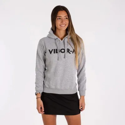 Imagen del producto de Sudadera con capucha Vibor-a Roca Africana, color gris, talla M para mujer, color gris, talla M