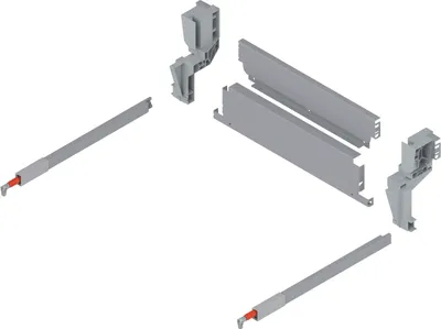 Produktbild von BLUM Stahlrückwand Müllauszug hängend KB 500 mm Grau