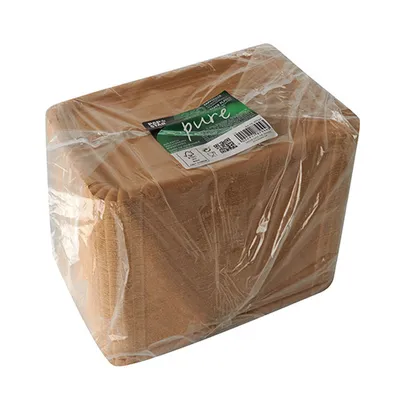 Produktbild von 28000 Teller, Pappe pure eckig 16,5 cm x 23 cm braun