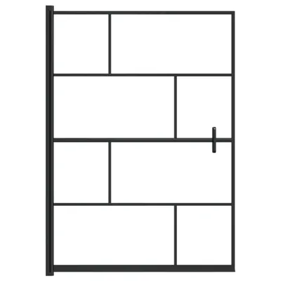 Produktbild von "SALE 2026"Duschabtrennungen - Transparent Duschkabine ESG 100x140cm Schwarz Stabli Möbel1474141