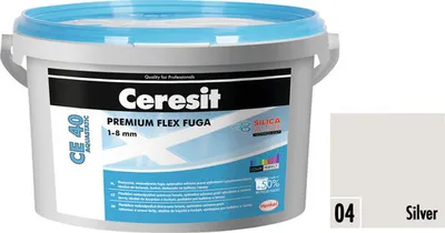 Obrázek produktu pro Spárovací hmota CERESIT CE 40 Aquastatic 2 kg 04 stříbrná