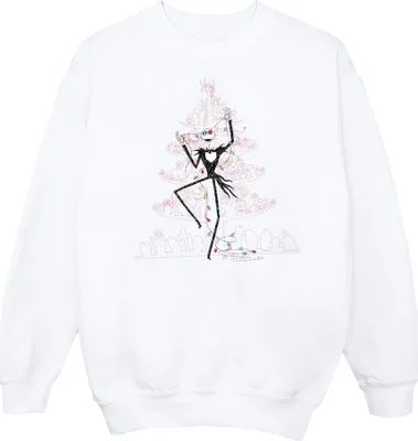 Produktbild von Disney - "The Nightmare Before Christmas" Sweatshirt für Herren BI42730 (S) (Weiß)