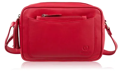 Produktbild von Damen Leder Schulterriemen Tasche rot klein Paolo Peruzzi AY-20-RD