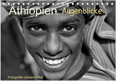 Immagine prodotto di Etiopia: Momenti (calendario da tavolo 2026, formato DIN A5 orizzontale), calendario mensile CALVENDO