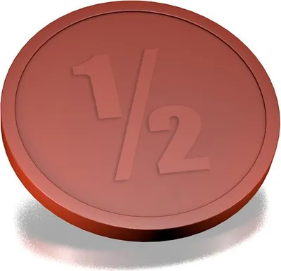 Zdjęcie produktu dla Plastikowe żetony zużycia CombiCraft 1/2 Brązowe - Ø29mm - 250 sztuk