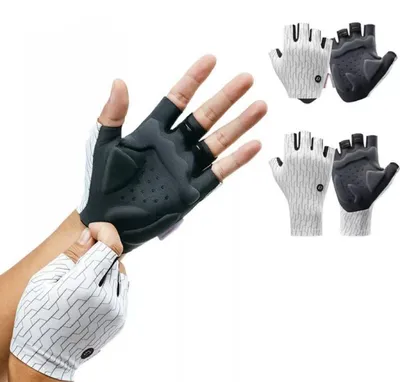 Obrázek produktu pro Rukavice na kolo, poloprstové, prodyšné, s tlumením nárazů, velikost S-XL
