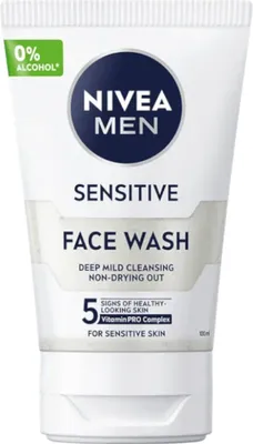 Produktbild von Nivea Men Sensitiv Reinigungs-Gel für Gesicht, 100 ml