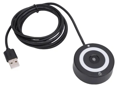 Obrázok produktu pre USB čítačka odtlačkov prstov pre Windows 10 a 11 – snímač odtlačkov prstov pre PC (dongle) s 360° dotykovým ovládaním a rýchlym porovnávaním – biometrické rozpoznávanie pre PC a notebooky